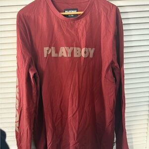 Playboy Burgundy Crew Neck Tee